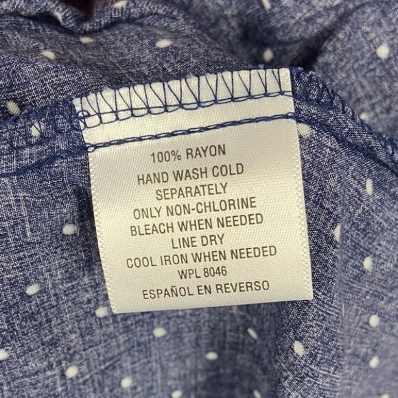 NWT Macys Fiesta Off Shoulder Dress Maison Jules Blue New With Tags Size XS Boho - Picture 6 of 9